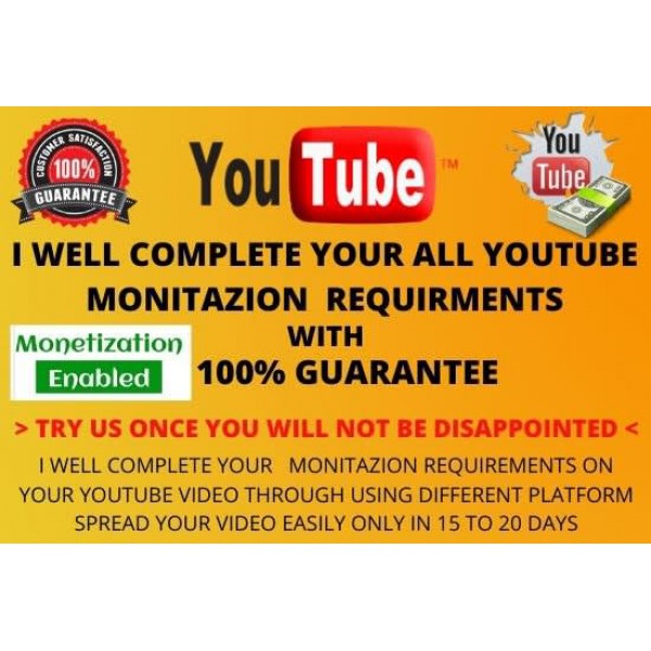 Promote your youtube channel to get monetize